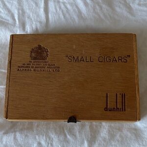 Dunhill Brown Wooden Small Cigar Box